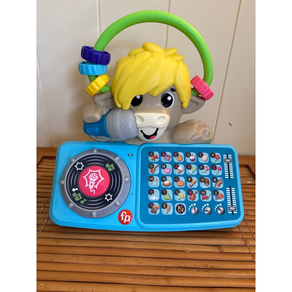 Fisher-Price Link Squad DJ Ox Interactive Musical Learning Toy HTX03 Blue